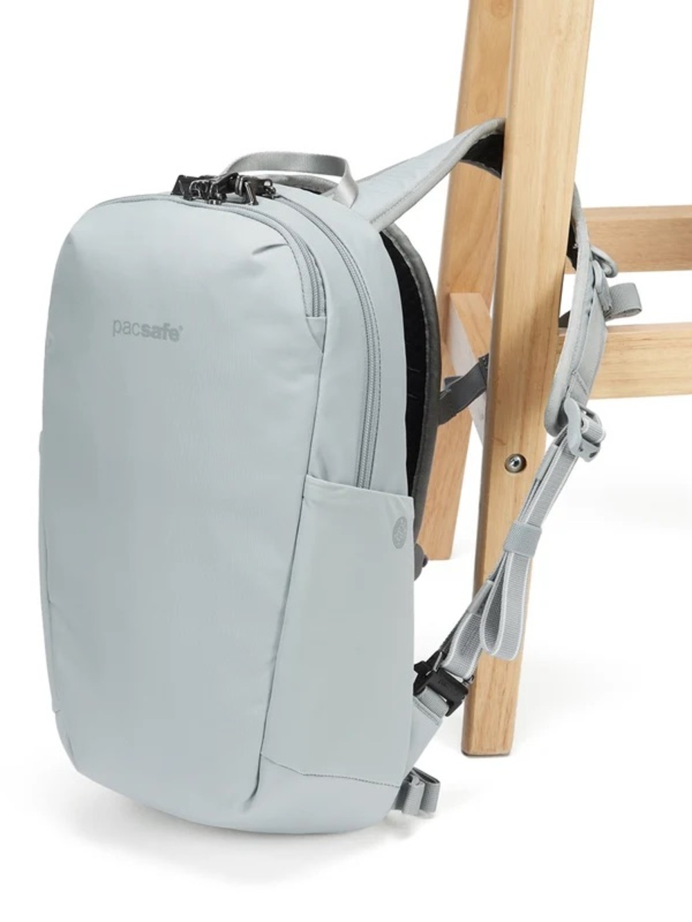 Pacsafe Slim 12L Anti-Theft Backpack in Digital Gray- Brand New